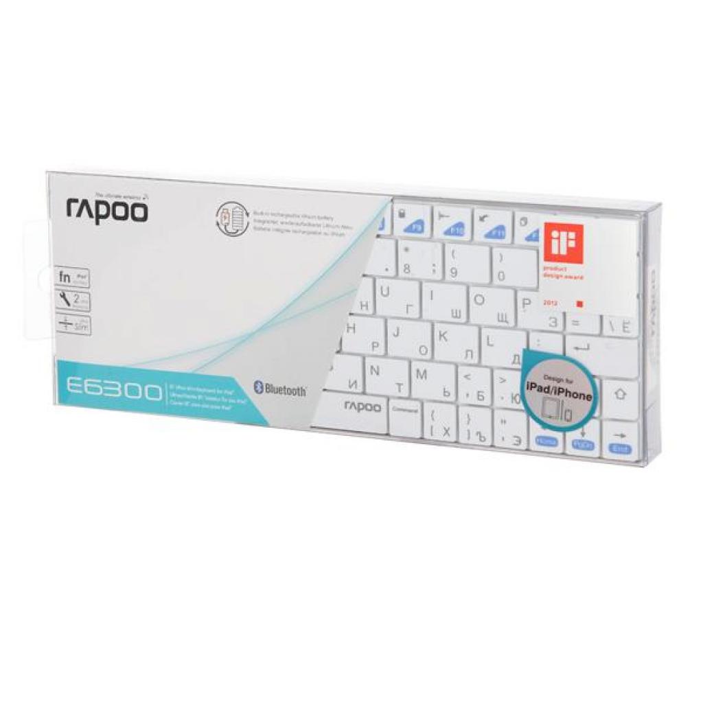 Клавіатура Rapoo E6300 bluetooth White зображення 8