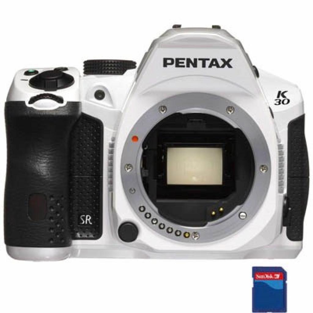 Цифровий фотоапарат Pentax K-30 white body (15667)