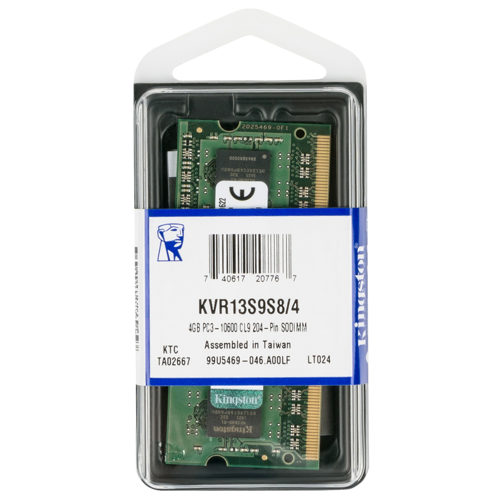 Модуль пам'яті для ноутбука SoDIMM DDR3 4GB 1333 MHz Kingston (KVR13S9S8/4) зображення 5