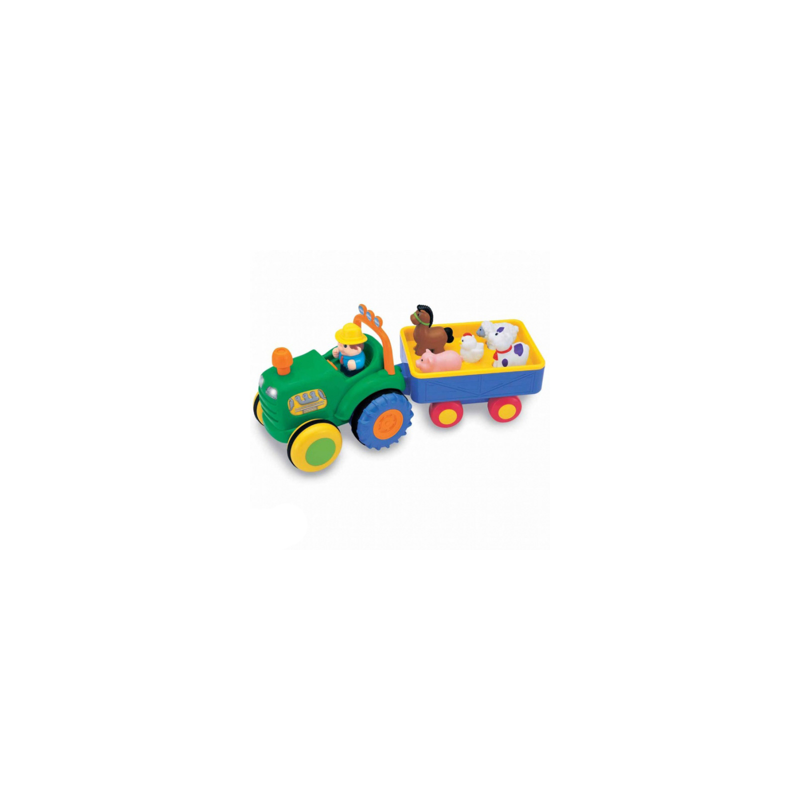 Развивающая игрушка Kiddieland Трактор с прицепом (озвучен по-украински) (024753) изображение 2