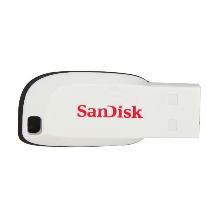 USB флеш накопитель SanDisk 16GB Cruzer Blade White USB 2.0 (SDCZ50C-016G-B35W)