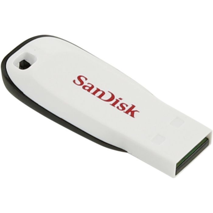 USB флеш накопитель SanDisk 16GB Cruzer Blade White USB 2.0 (SDCZ50C-016G-B35W) изображение 2