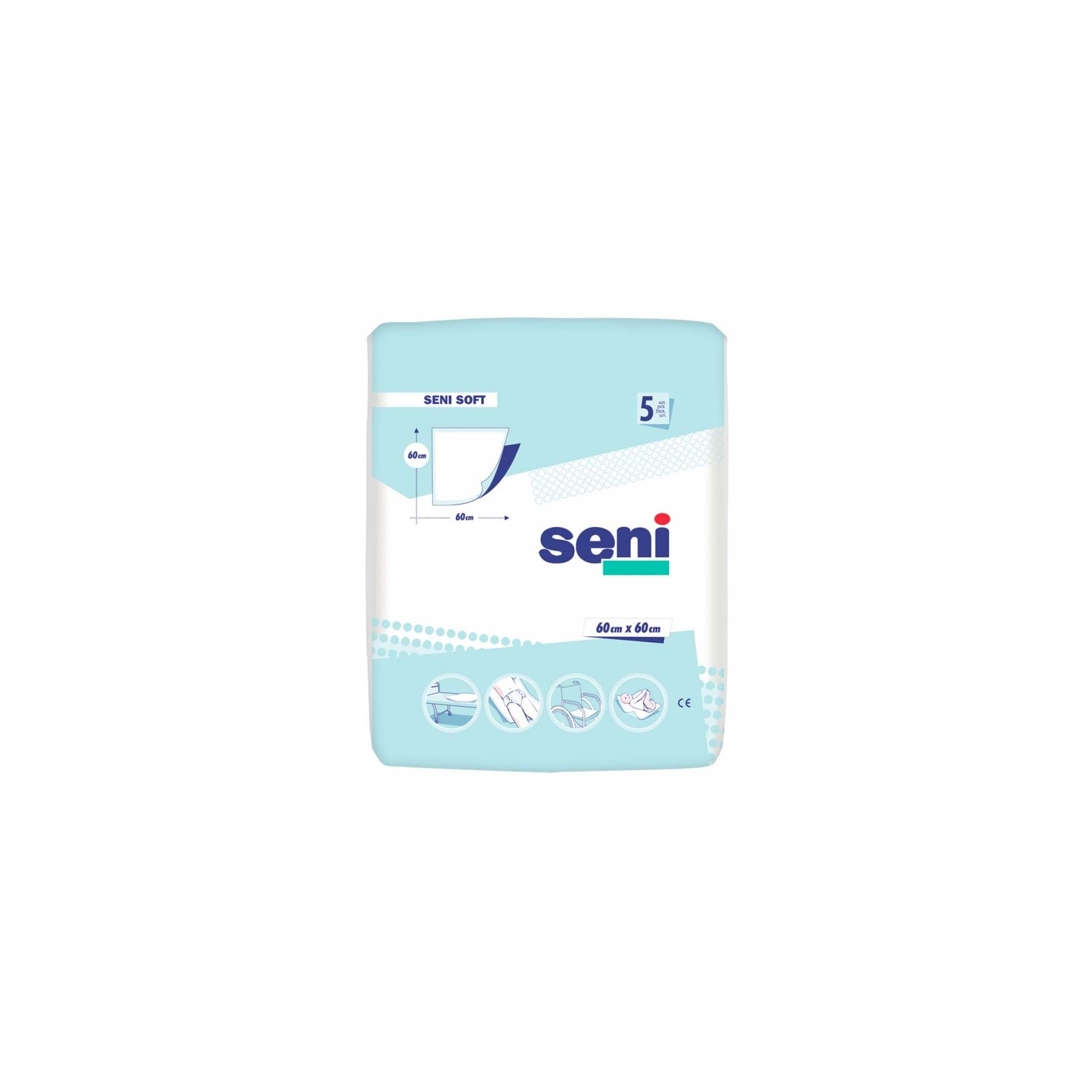Пелюшки для малюків Seni Soft 60x60 см 5 шт (5900516690311)