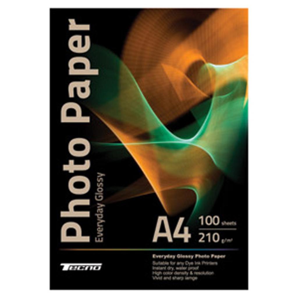 Фотопапір Tecno A4 210g 100 pack Glossy (210 A4 VP ED)