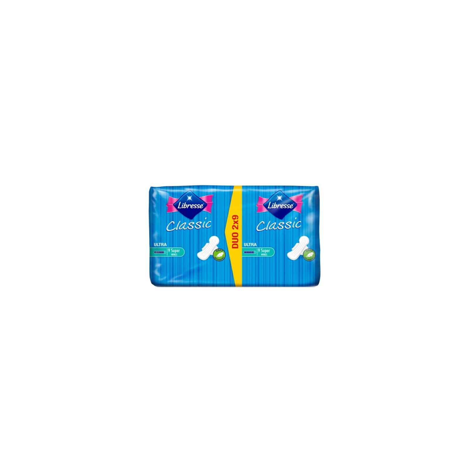 Гигиенические прокладки Libresse Classic Ultra Clip Super Duo Soft 18 шт (7322540063608)