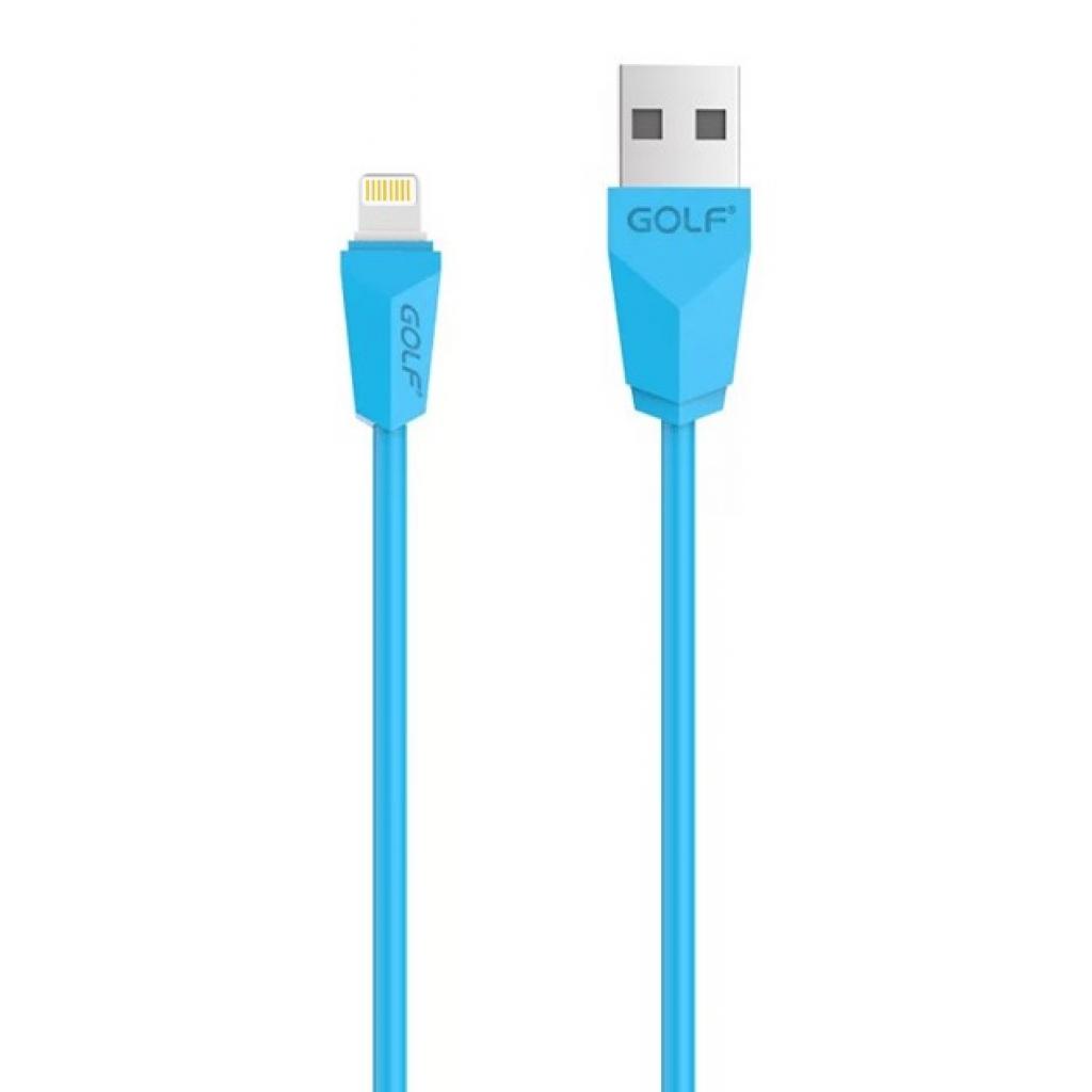 Дата кабель USB 2.0 AM to Lightning 1.0m Blue Golf (49924 / GC-27i)