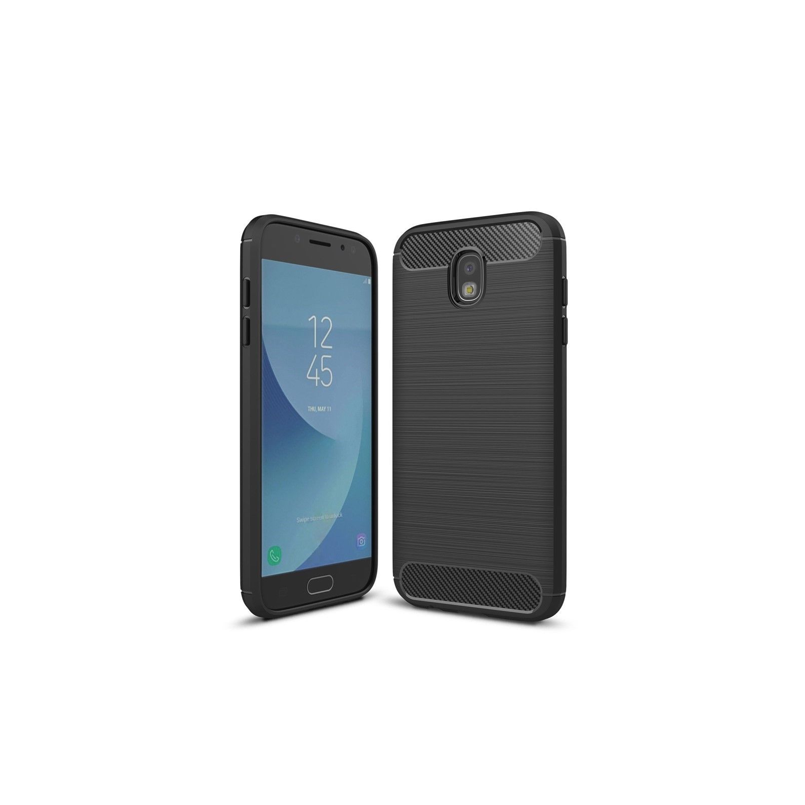 Чохол до мобільного телефона для SAMSUNG Galaxy J7 2017 Carbon Fiber (Black) Laudtec (LT-J72017B)