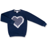 Кофта детская Breeze с сердцем из пайеток (9972-116G-blue)