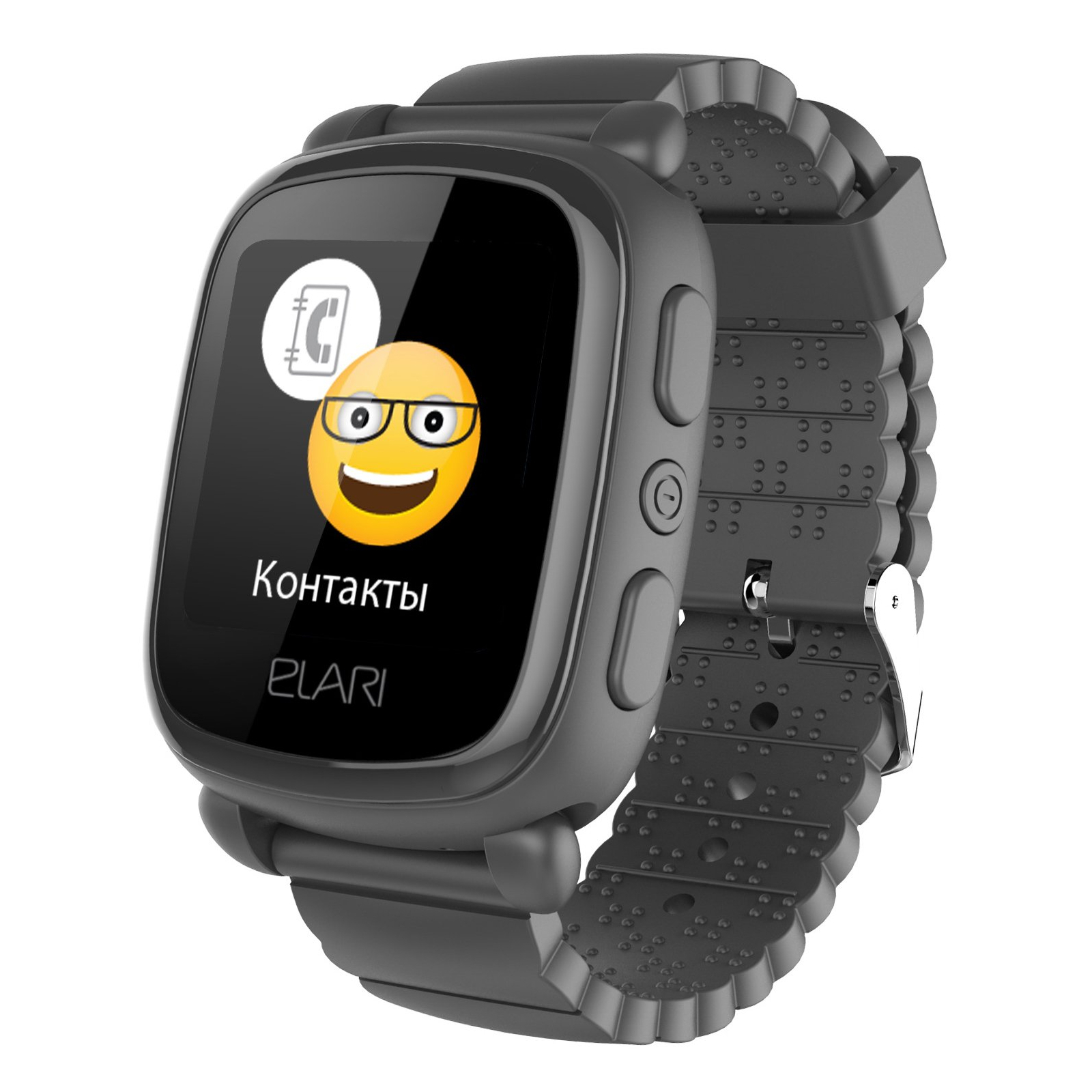 Смарт-часы Elari KidPhone 2 Black с GPS-трекером (KP-2B)