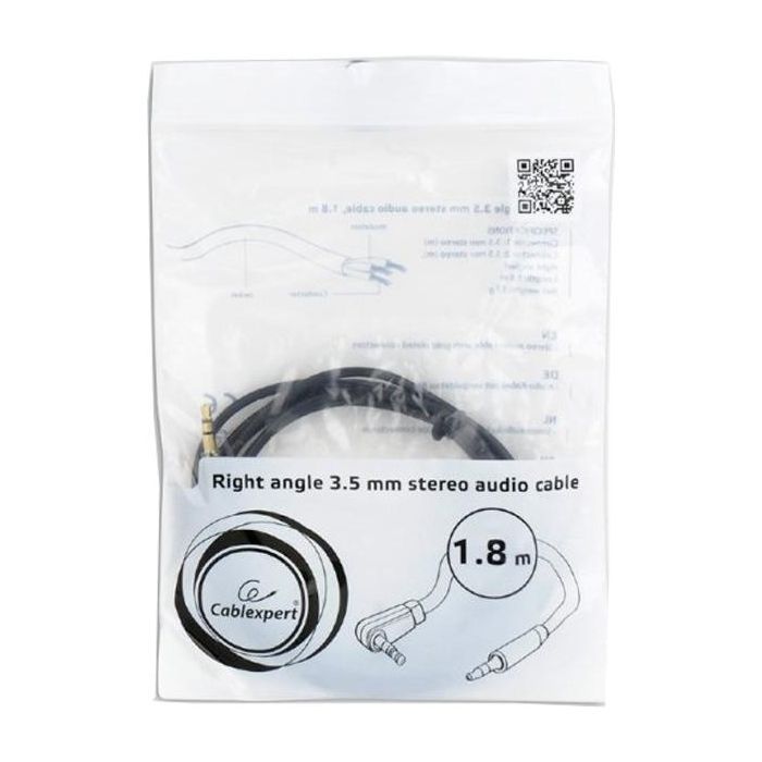 Кабель мультимедійний Jack 3.5mm male/Jack 3.5mm male 1.8m Cablexpert (CCAP-444L-6) зображення 4