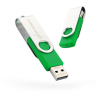 USB флеш накопичувач eXceleram 16GB P1 Series Silver/Green USB 2.0 (EXP1U2SIGR16)