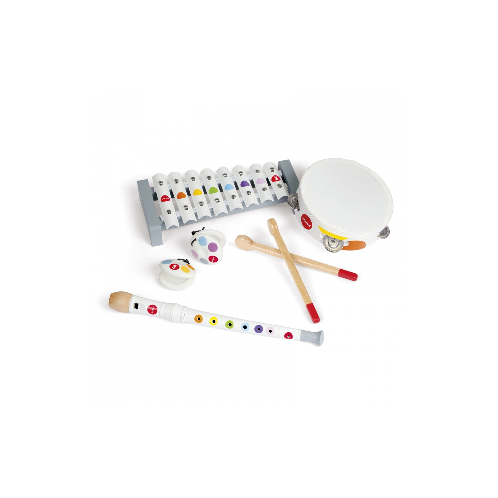 Музыкальная игрушка Janod Набор музыкальных инструментов Конфетти (J07600)
