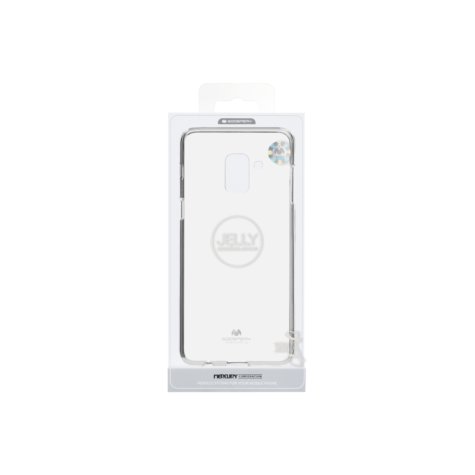 Чохол до мобільного телефона Goospery Transparent Jelly Samsung Galaxy A8 Plus A730 Transparen (8806174367961) зображення 3