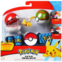 Игровой набор Pokémon Пояс з 2 покеболами и фигуркой Пикачу (96409)