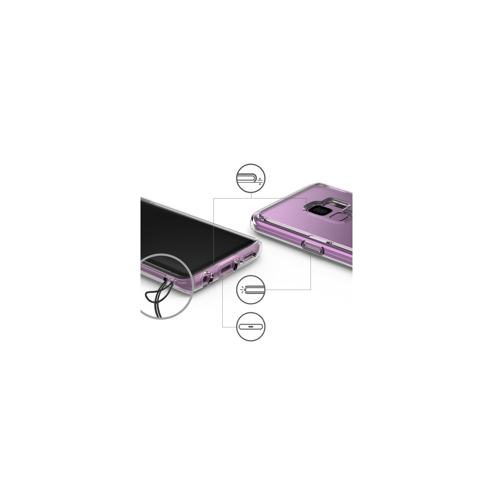 Чохол до мобільного телефона Ringke Fusion Samsung Galaxy S9 Clear (RCS4413) зображення 2