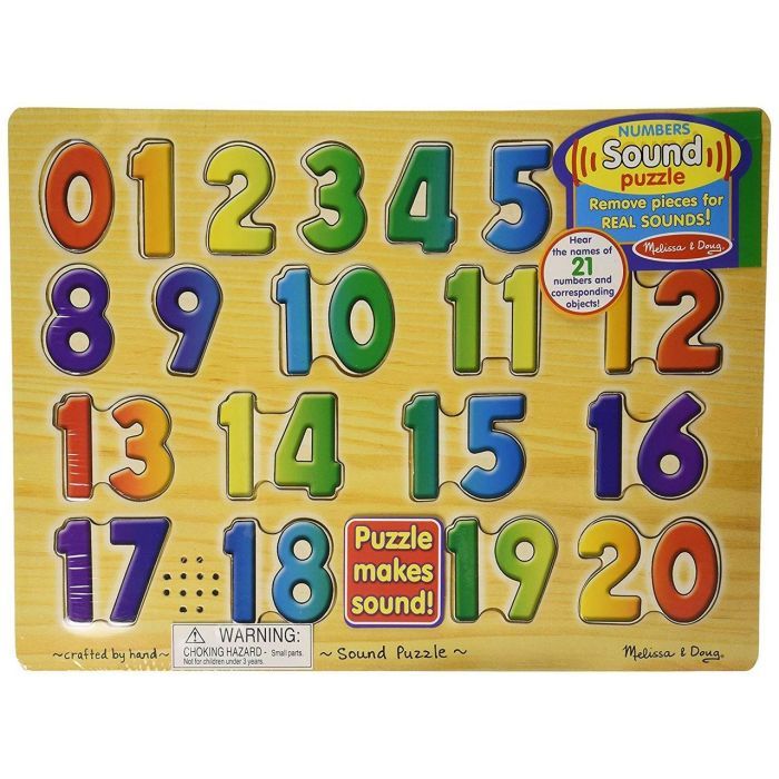 Развивающая игрушка Melissa&Doug Звуковой пазл Цифры (MD339)
