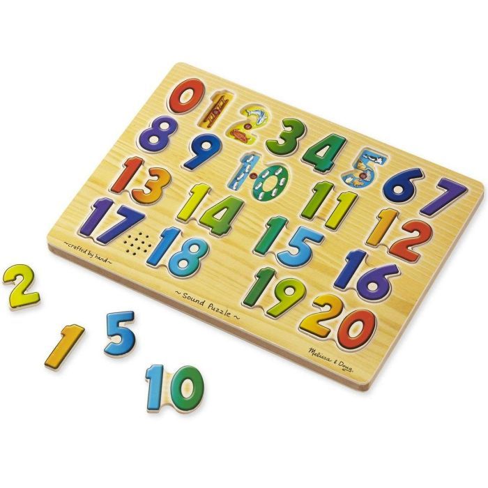Развивающая игрушка Melissa&Doug Звуковой пазл Цифры (MD339) изображение 2