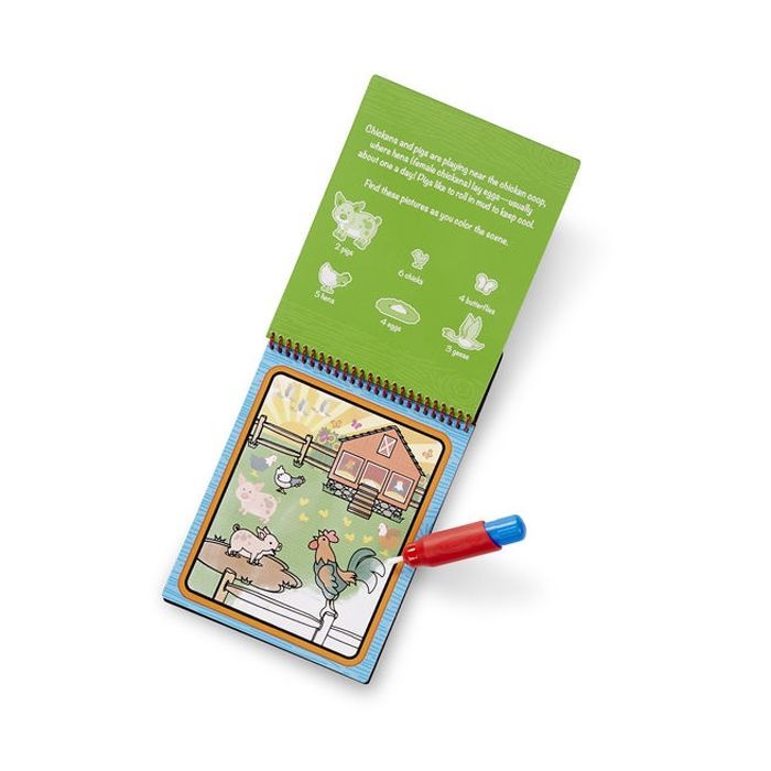 Набор для творчества Melissa&Doug Волшебная водная раскраска Домашняя ферма (MD19232) изображение 3