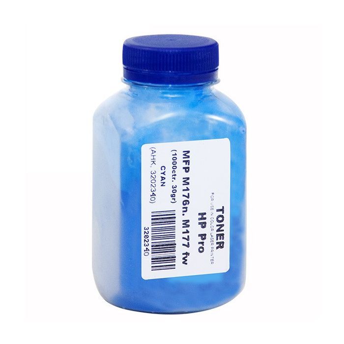 Тонер HP Pro MFP M176n/176fw 30г Cyan +chip AHK (3202340)