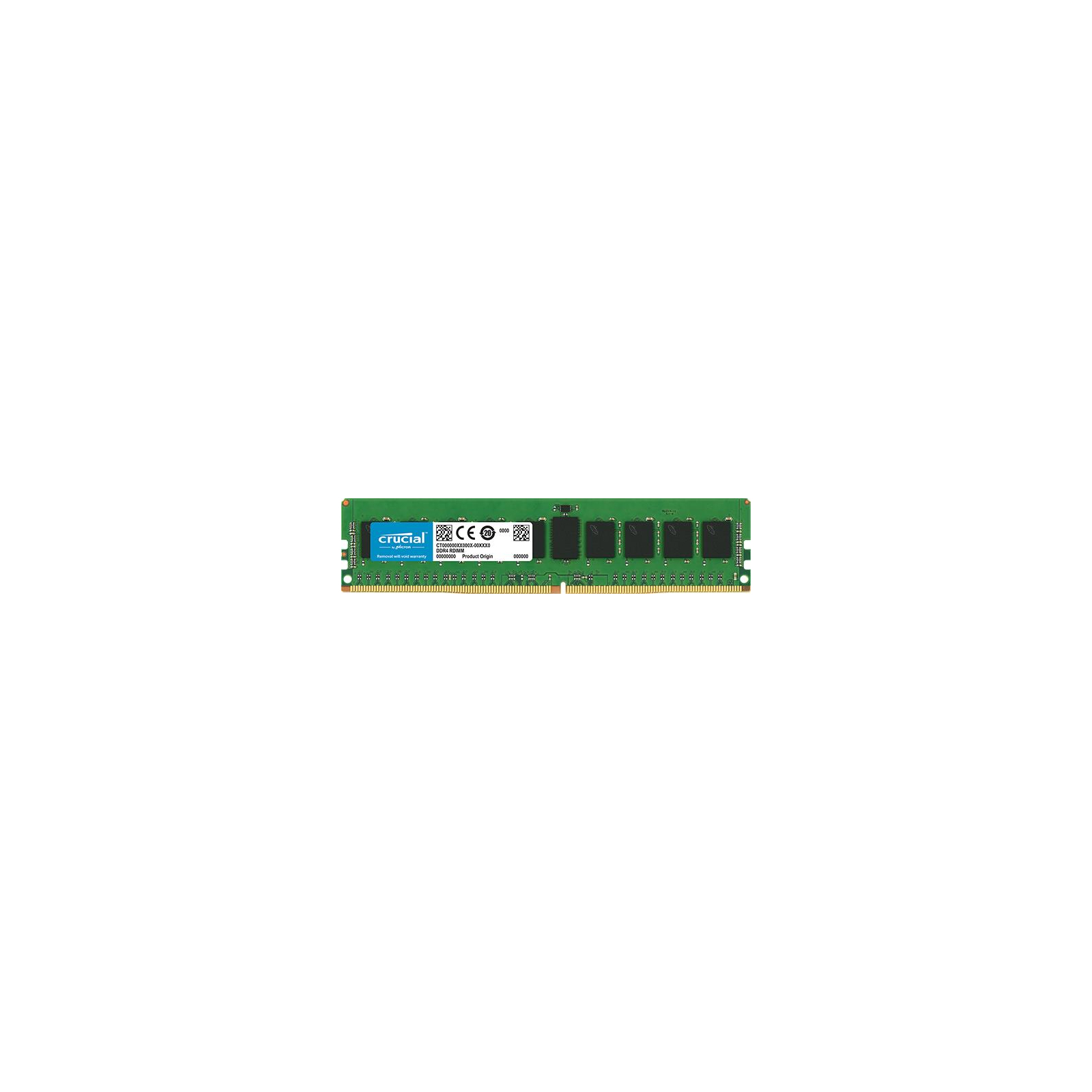 Модуль пам'яті для сервера DDR4 8GB ECC RDIMM 2666MHz 2Rx8 1.2V CL19 Micron (CT8G4RFD8266)