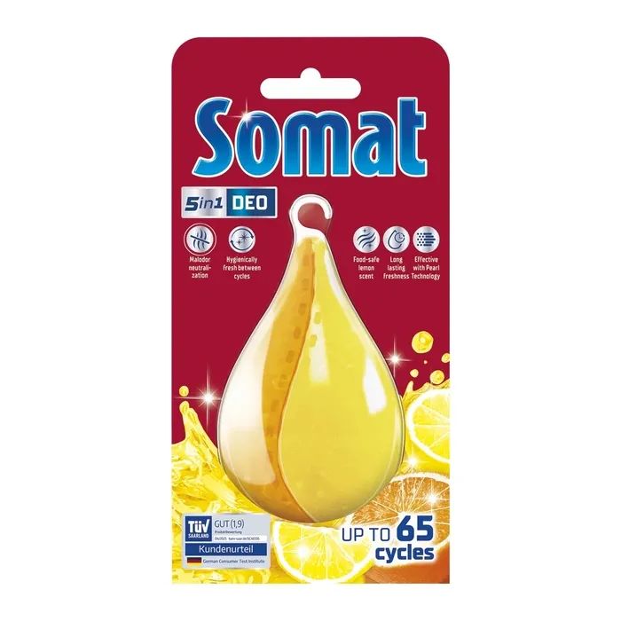 Освежитель для посудомоечных машин Somat Deo Duo-Pearls Lemon & Orange (9000101000436)