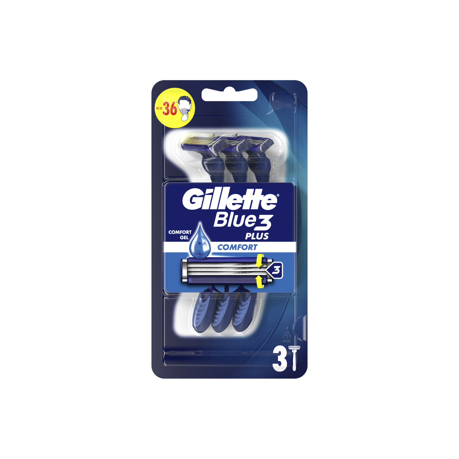 Бритва Gillette Blue 3 Comfort одноразовая 8 шт. (7702018604319) изображение 2