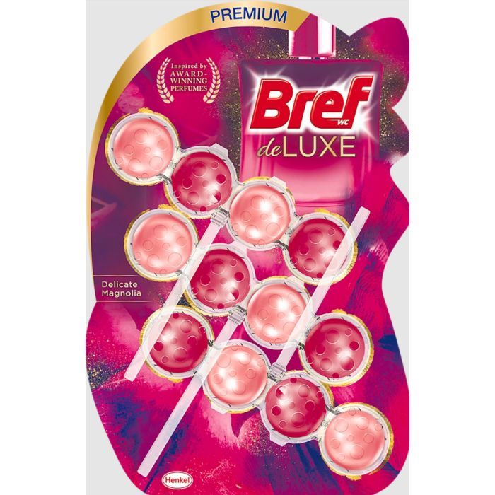 Туалетный блок Bref De Luxe Нежная магнолия 3 х 50 г (9000101375145)