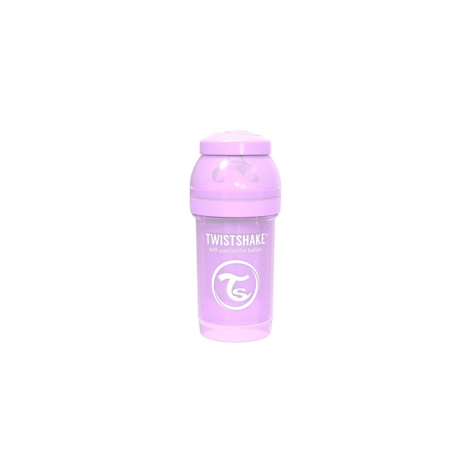 Пляшечка для годування Twistshake антиколиковая 78249 светло-розовая 180 мл (69856)
