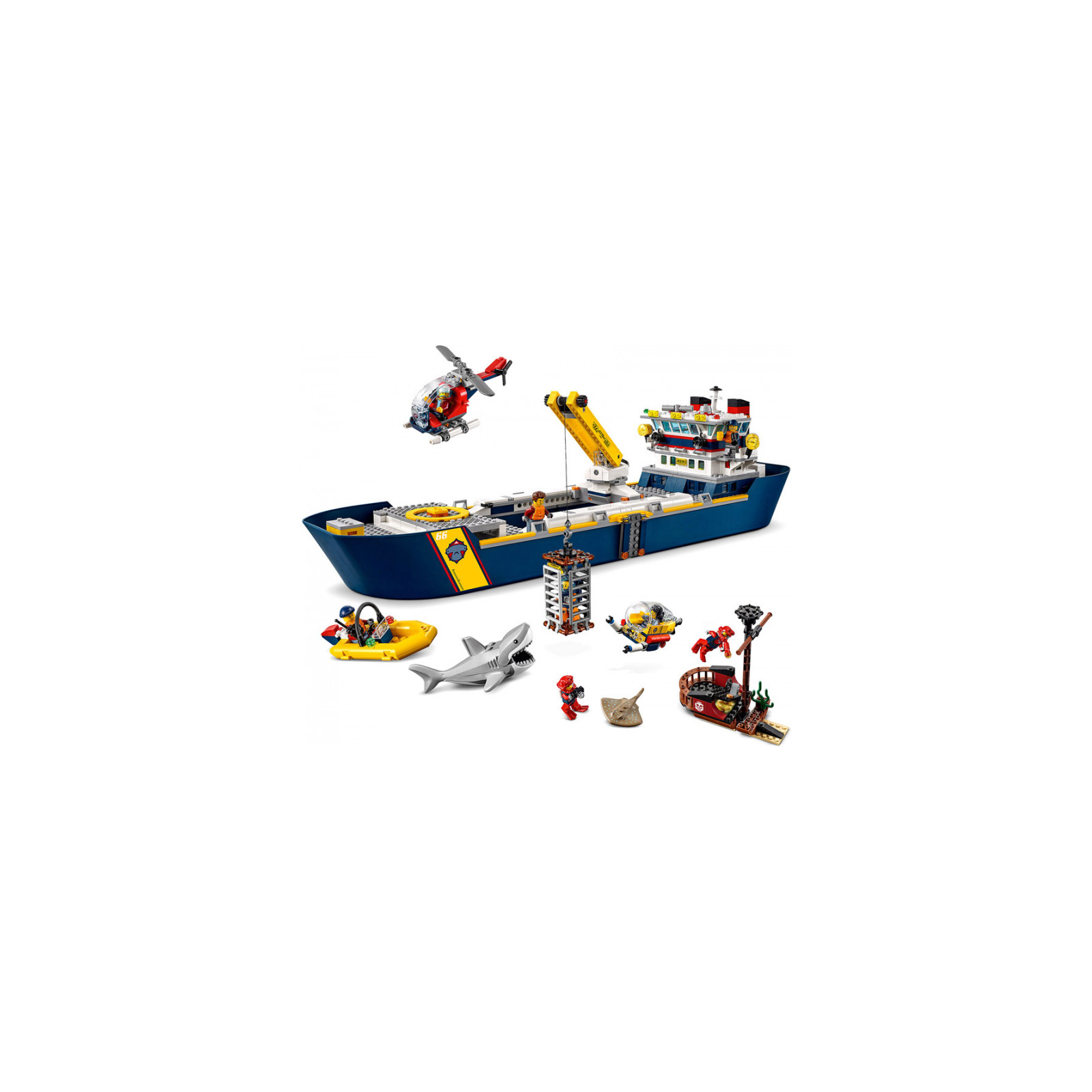 Конструктор LEGO City Океан: исследовательское судно 745 деталей (60266) изображение 3