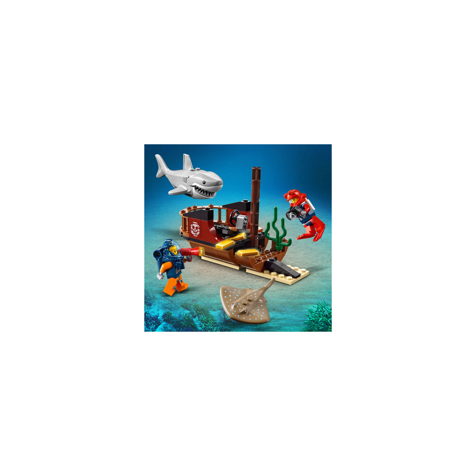 Конструктор LEGO City Океан: дослідницьке судно 745 детал (60266) зображення 8