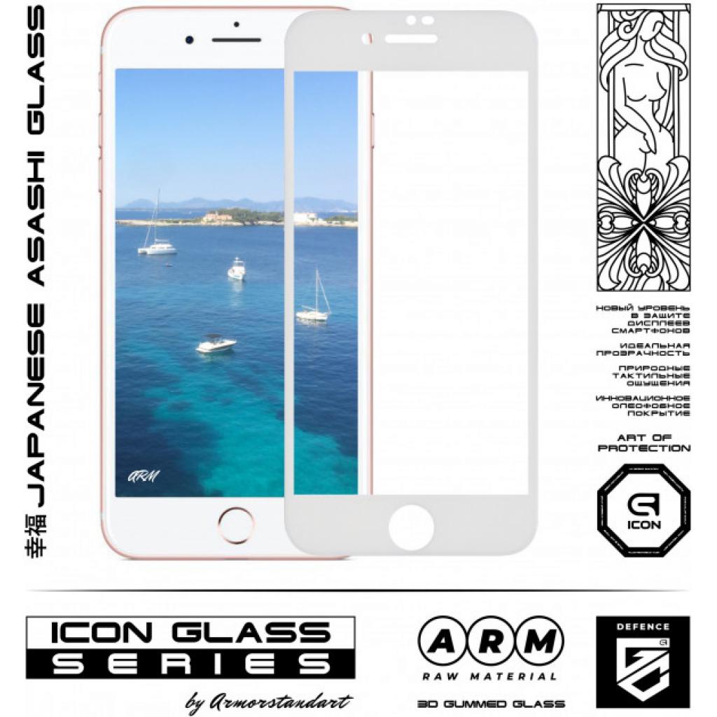 Скло захисне Armorstandart Icon 3D Apple iPhone 8 Plus/7 Plus White (ARM55983-GI3D-WT) зображення 2