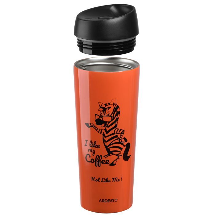Термокружка Ardesto Coffee Time Raccoon 450 мл Brown (AR2645DML) зображення 2