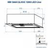 Витяжка кухонна Minola HBI 5664 BL GLASS 1000 LED Line зображення 9