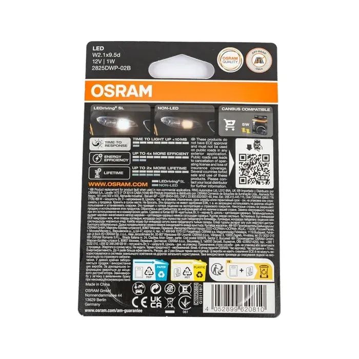 Автолампа Osram Автолампа світлодіодна (OS 2825DWP-02B) изображение 4