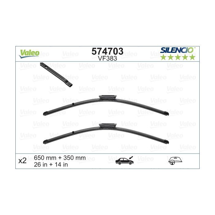 Щетка стеклоочистителя Valeo 574703