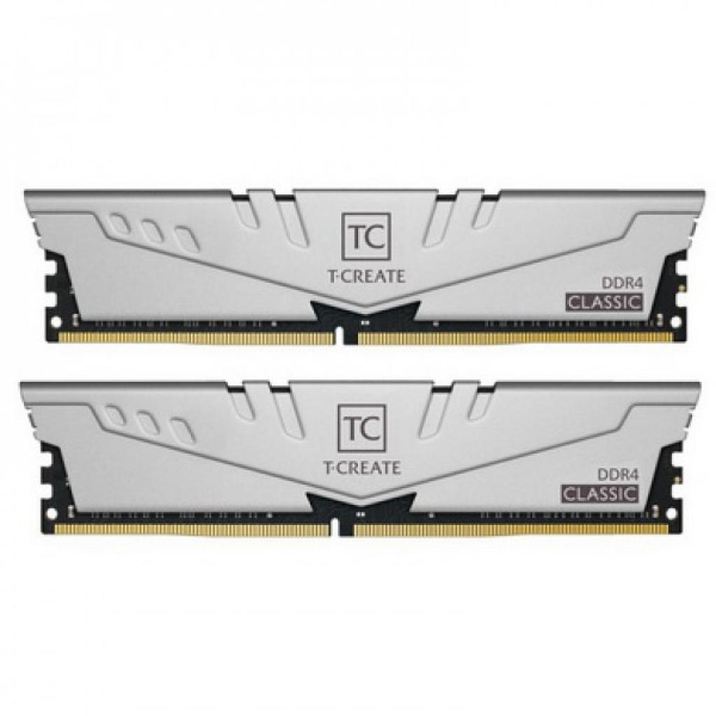 Модуль памяти для компьютера DDR4 16GB (2x8GB) 3200 MHz T-Create Classic 10L Gray Team (TTCCD416G3200HC22DC01)