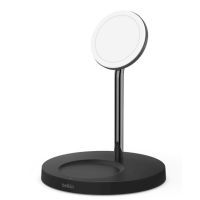 Зарядное устройство Belkin MagSafe 2in1 Wireless Charger, black (WIZ010VFBK) изображение 2
