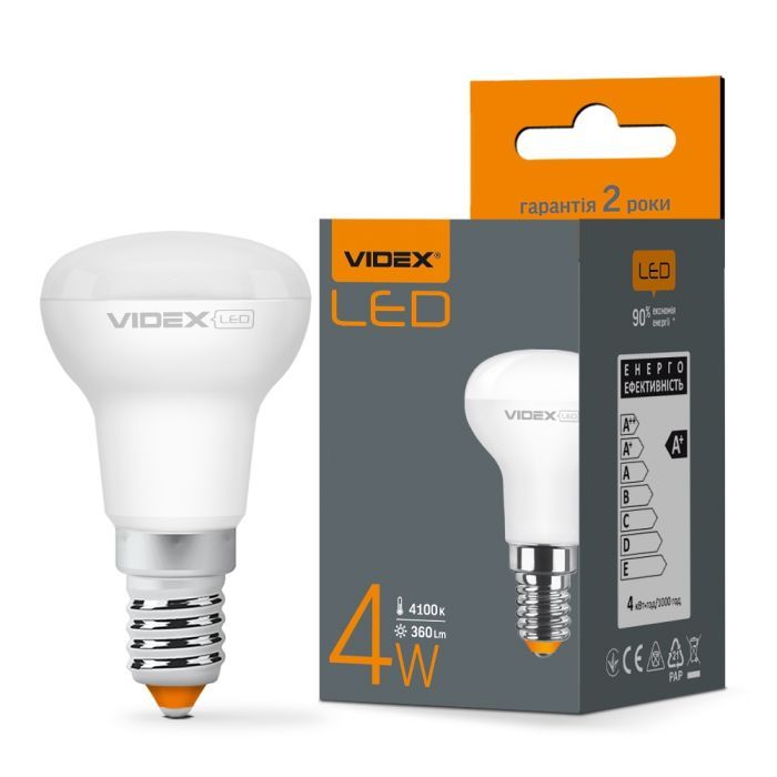 Лампочка Videx R39e 4W E14 4100K 220V (VL-R39e-04144) изображение 2