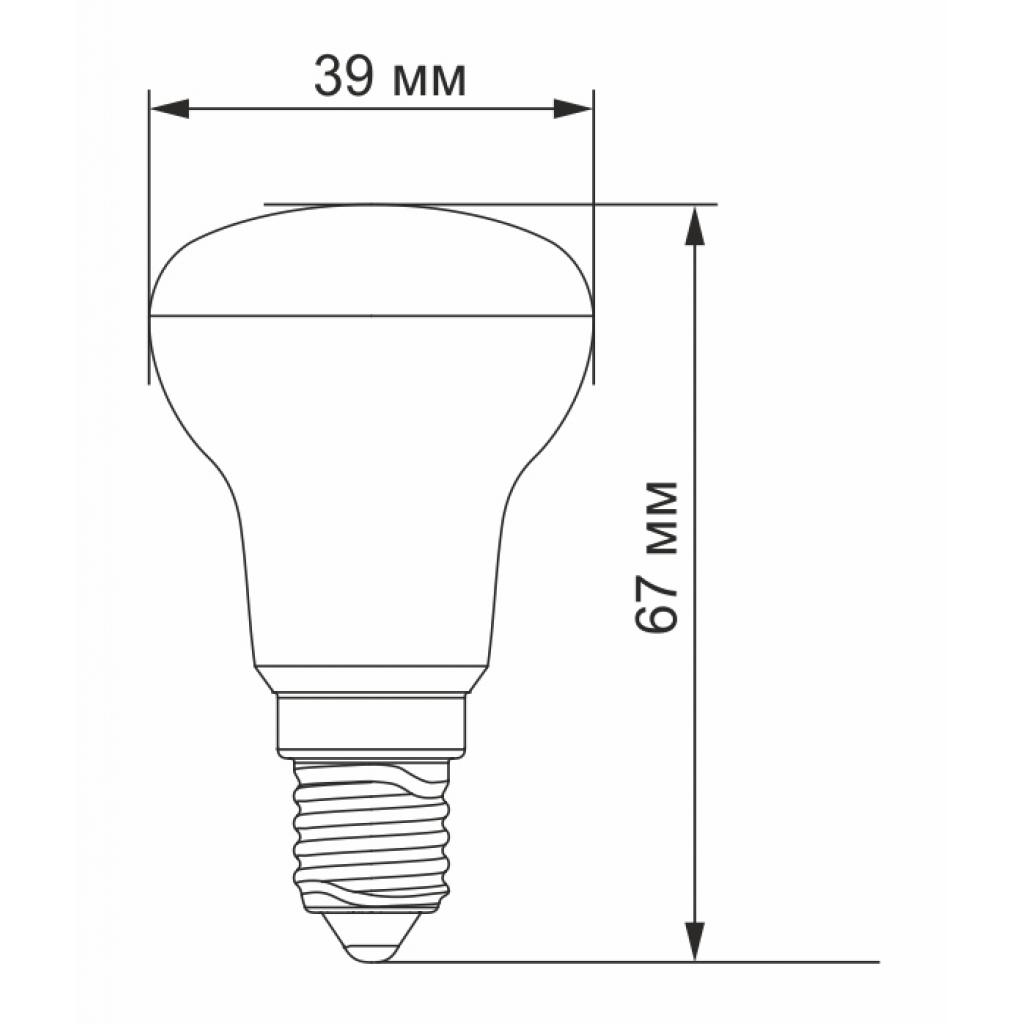 Лампочка Videx R39e 4W E14 4100K 220V (VL-R39e-04144) изображение 3