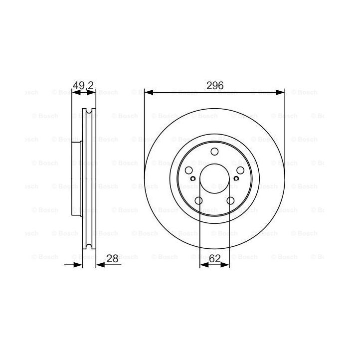 Гальмівний диск Bosch 0 986 479 S22 зображення 5