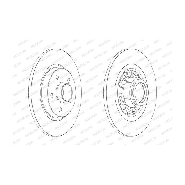 Тормозной диск FERODO DDF1734-1