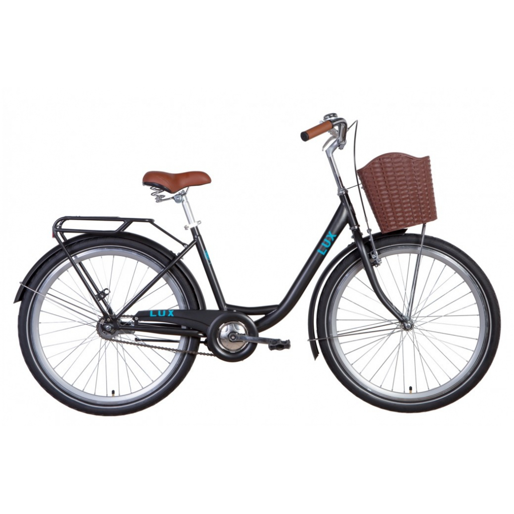 Велосипед Dorozhnik 26" LUX рама-17" 2021 Black/Blue (OPS-D-26-118)