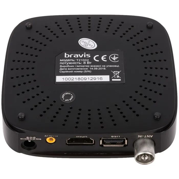 ТВ тюнер Bravis T21002 (DVB-T, DVB-T2) (T21002) изображение 5
