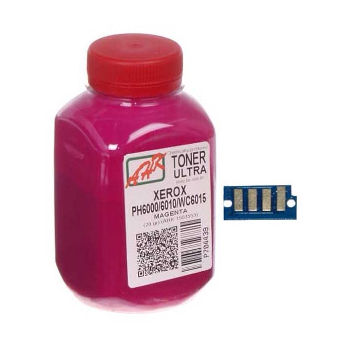 Тонер Xerox Ph6000/6010,20г Magenta+chip reg2/4 AHK (1500257)