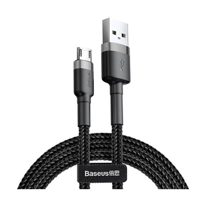 Дата кабель USB 2.0 AM to Micro 5P 2.0m 1.5A grey-black Baseus (CAMKLF-CG1) изображение 2