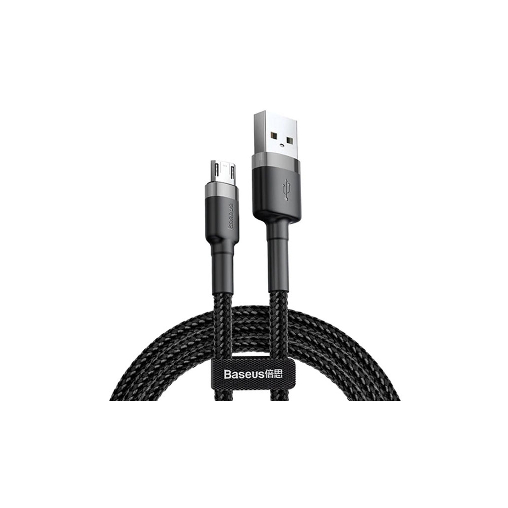 Дата кабель USB 2.0 AM to Micro 5P 2.0m 1.5A grey-black Baseus (CAMKLF-CG1) зображення 2