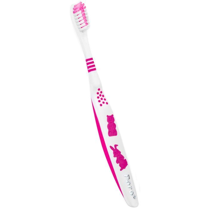 Детская зубная щетка Paro Swiss junior мягкая Розовая (7610458007426-pink)