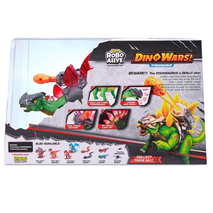 Интерактивная игрушка Pets & Robo Alive Боевой Стегозавр (7131) изображение 6