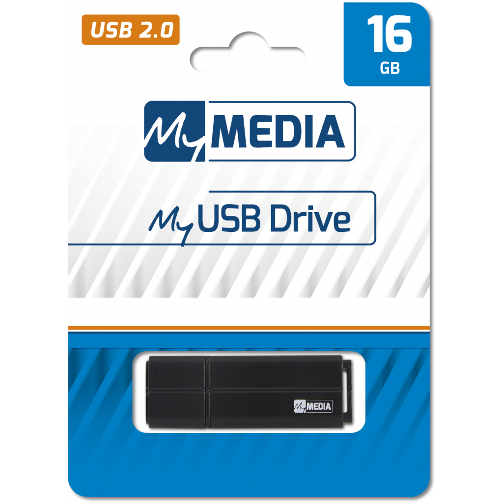 USB флеш накопичувач Verbatim 16GB MyMedia Black USB 2.0 (69261) зображення 4