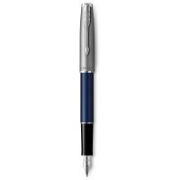 Ручка перьевая Parker SONNET 17 Essentials Metal Blue Lacquer CT  FP F (83 711)